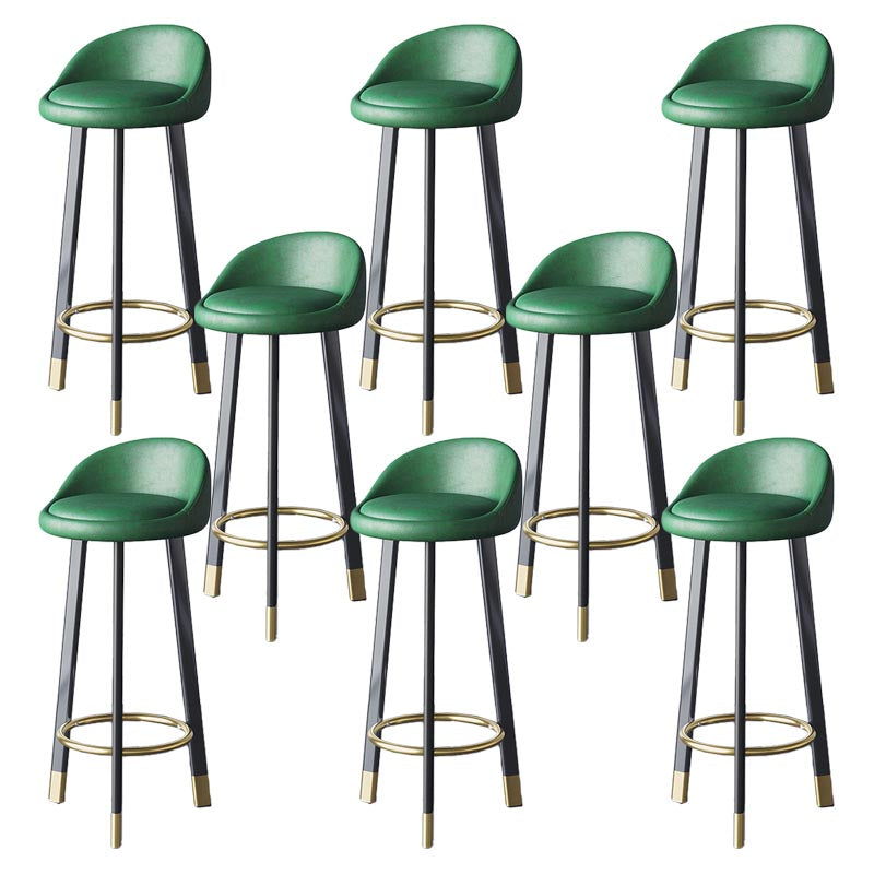 Contemporary Home Swivel Stool Matte Finish Upholstered Bar Stools