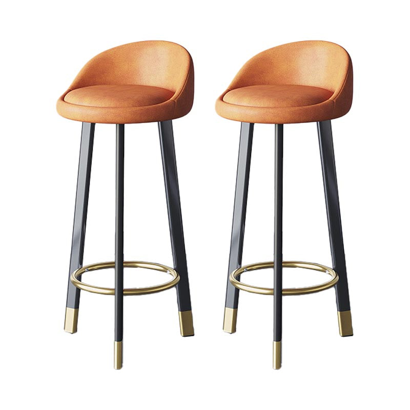 Contemporary Home Swivel Stool Matte Finish Upholstered Bar Stools