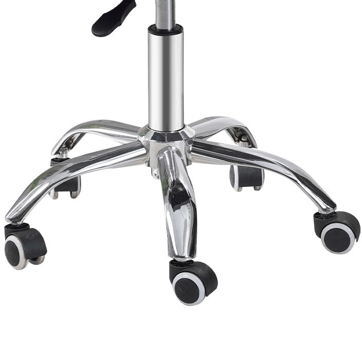 Scandinavian Metal Barstool Fabric Counter Stool with Chrome Base