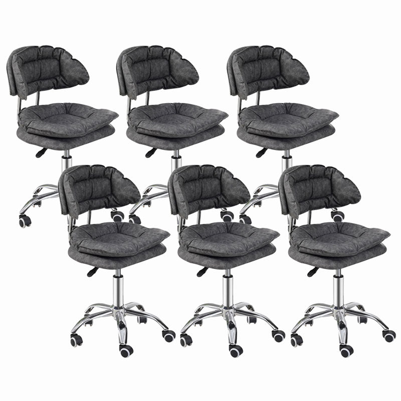 Scandinavian Metal Barstool Fabric Counter Stool with Chrome Base