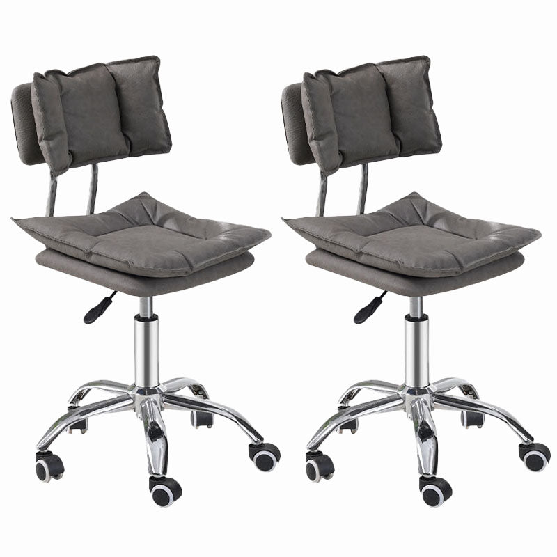 Scandinavian Metal Barstool Fabric Counter Stool with Chrome Base