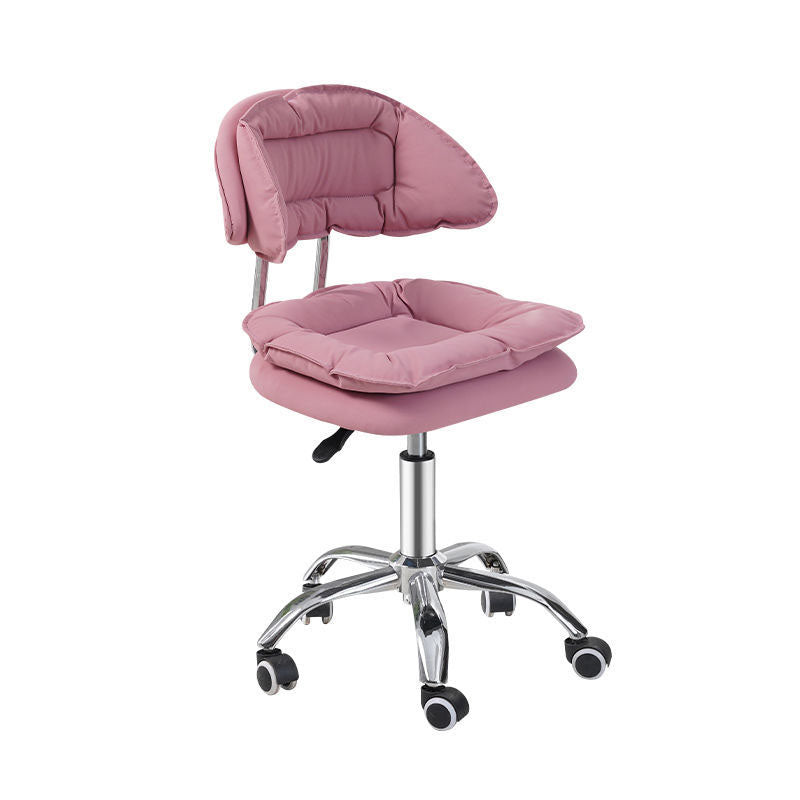 Scandinavian Metal Barstool Fabric Counter Stool with Chrome Base