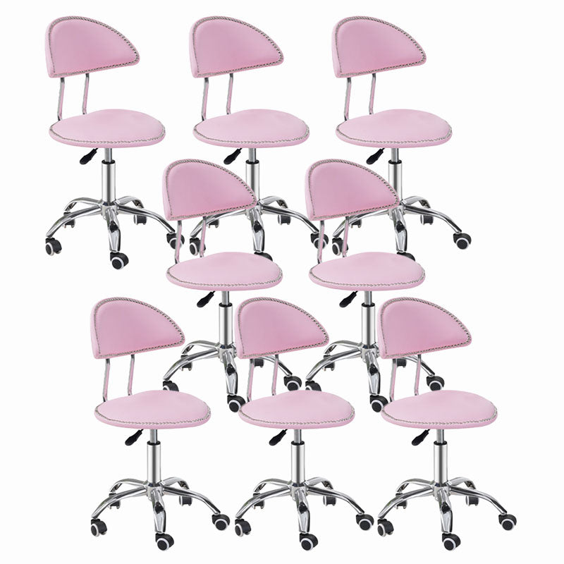 Scandinavian Metal Barstool Fabric Counter Stool with Chrome Base