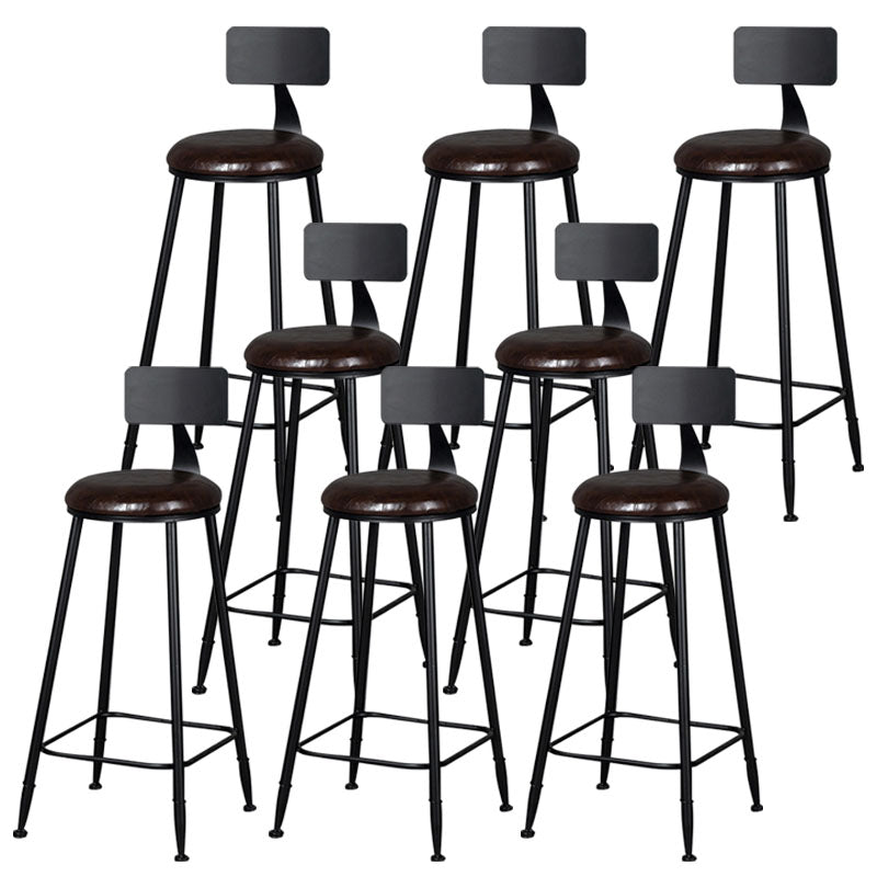 Scandinavian Metal Barstool Velvet Stool in Matte Finish for Indoor
