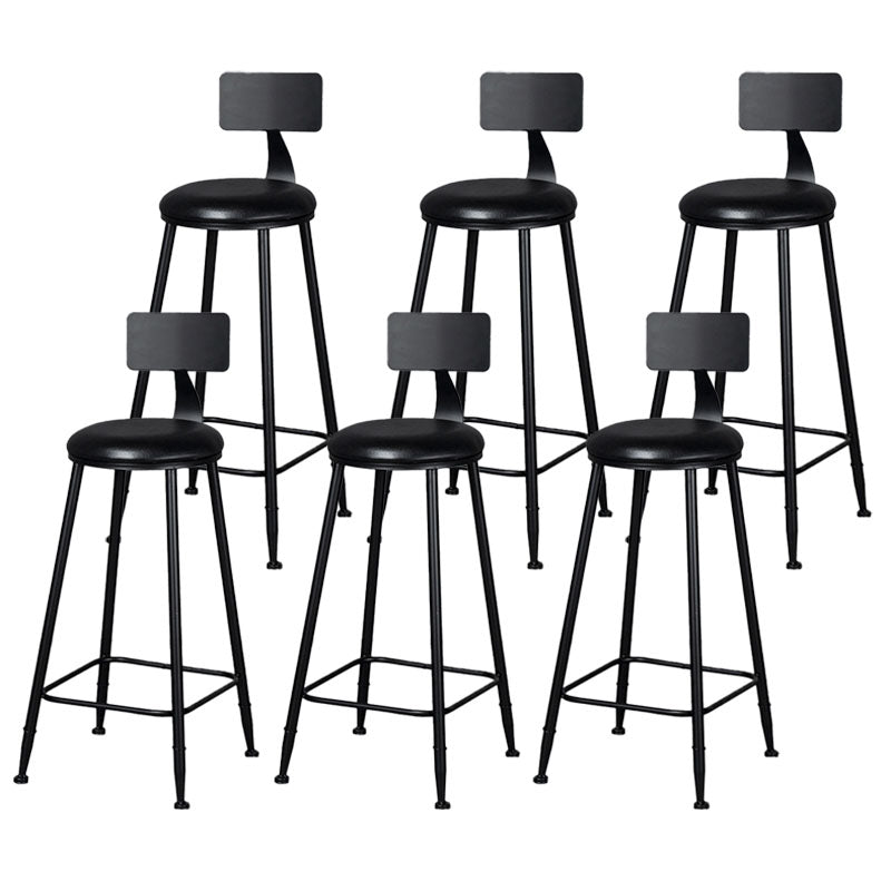 Scandinavian Metal Barstool Velvet Stool in Matte Finish for Indoor