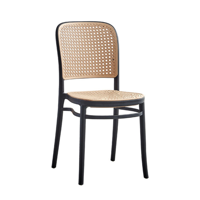 Scandinavian Plastic Low Back Counter Stool Plastic Home Furniture in Matte Finish