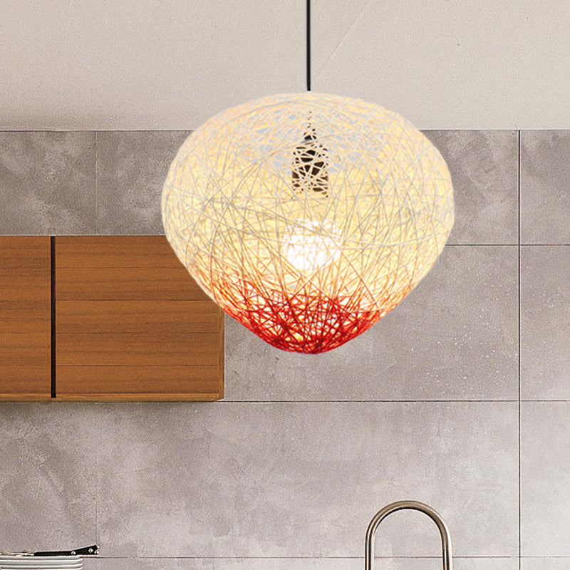 Gewebter Rattan Vogel Nest Hängende Lampe modern