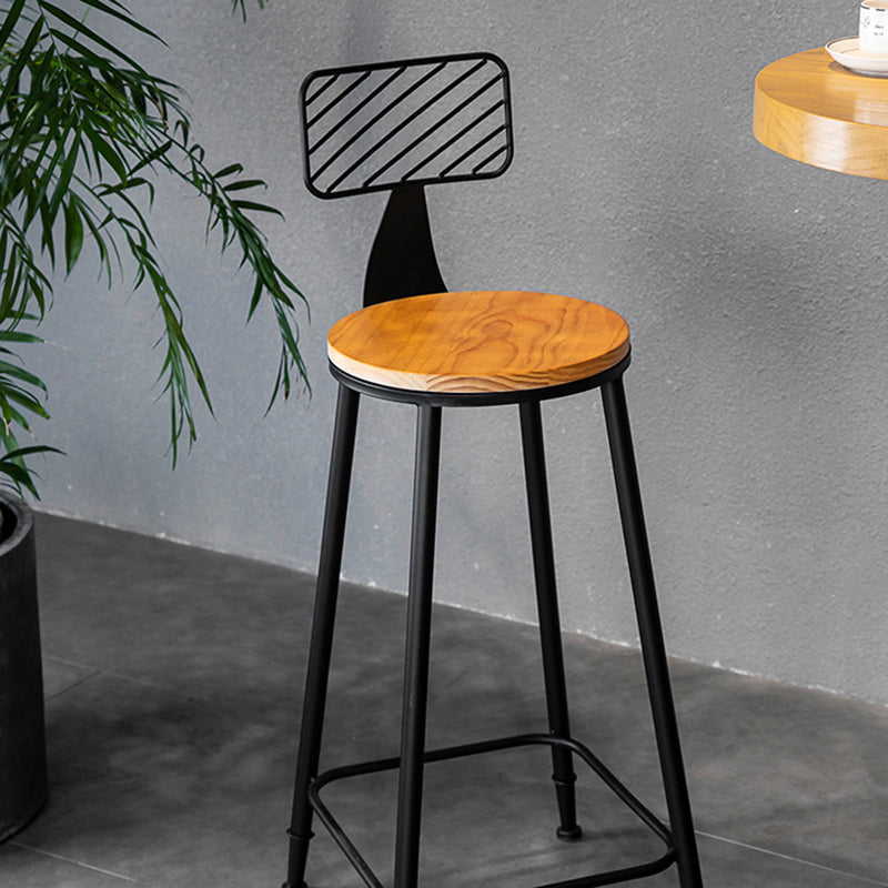 Industrial Style 1/2/3 Pieces Solid Wood Bar Table Set Round Counter Set