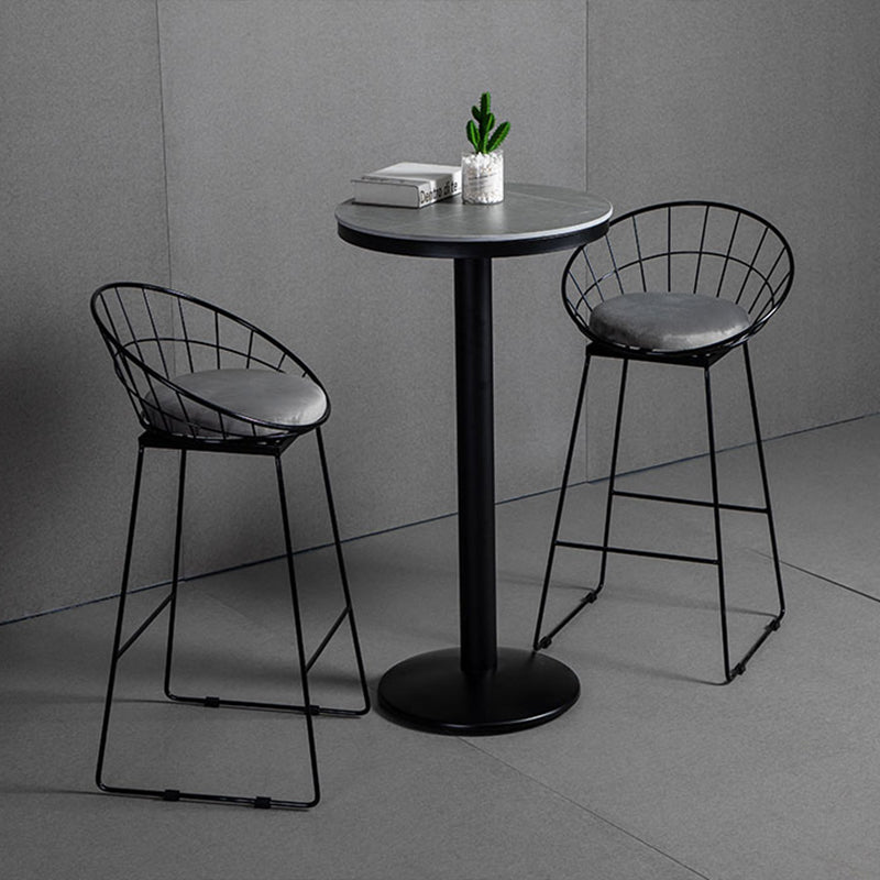 Industrial Stone Bar Table Set 1/3 Pieces Round Counter Table Set for Indoor