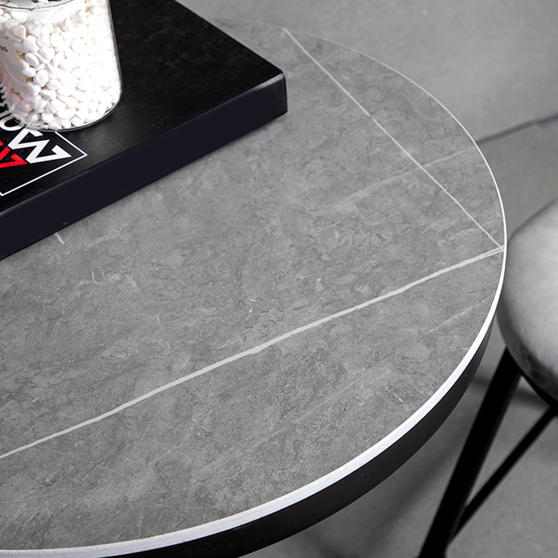 Industrial Stone Bar Table Set 1/3 Pieces Round Counter Table Set for Indoor