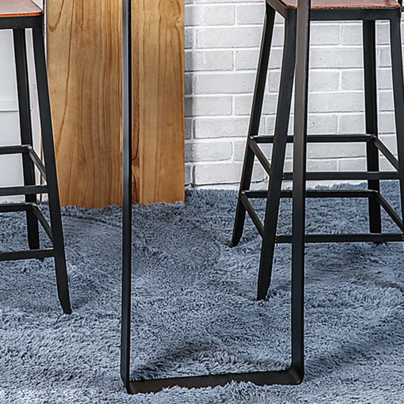 Solid Wood Modern Pub Table Set for Home Metal 1/3 Piece Bar Set