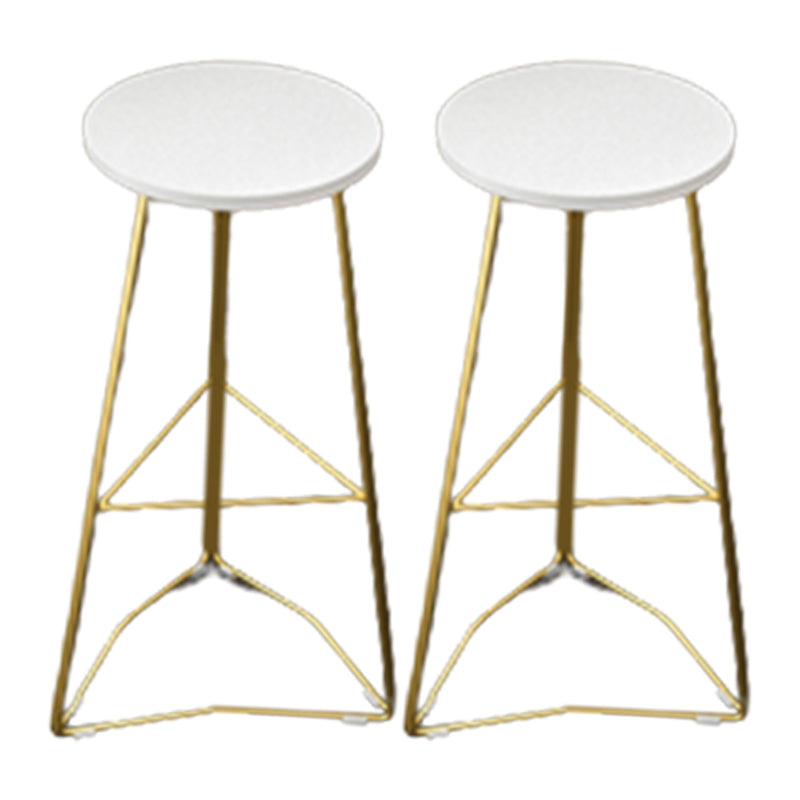 Metal Frame Glam Pub Table Set with Wood Top 1/2/3 Pieces Matte Finish Bar Set for Home