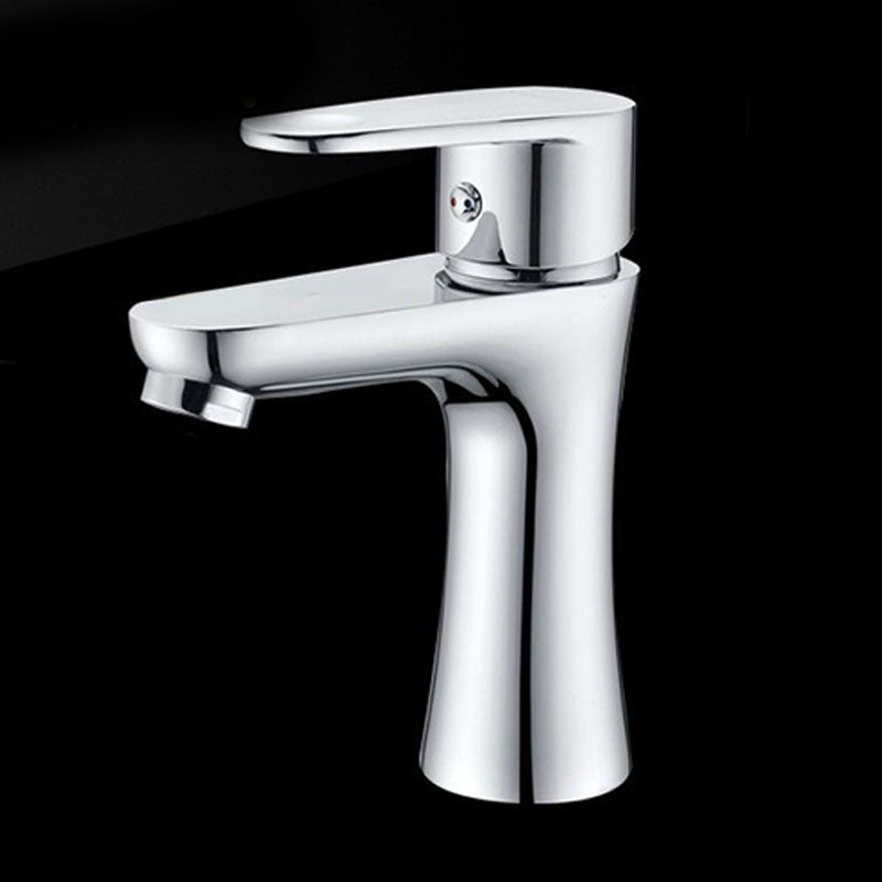 Single Handle Basin Lavatory Faucet Low Arc Brass Bathroom Faucet