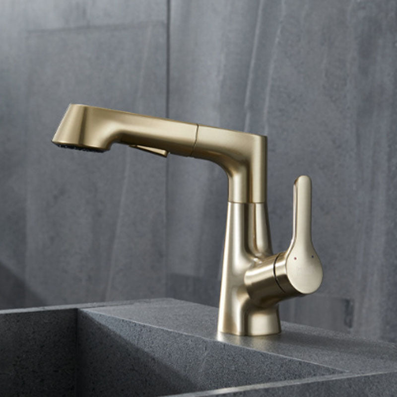 Modern Vessel Sink Faucet Brass Lever Handles Swivel Spout Bathroom Vessel Faucet