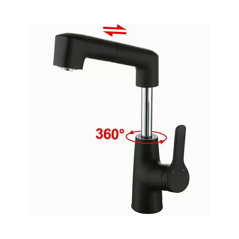 Modern Vessel Sink Faucet Brass Lever Handles Swivel Spout Bathroom Vessel Faucet