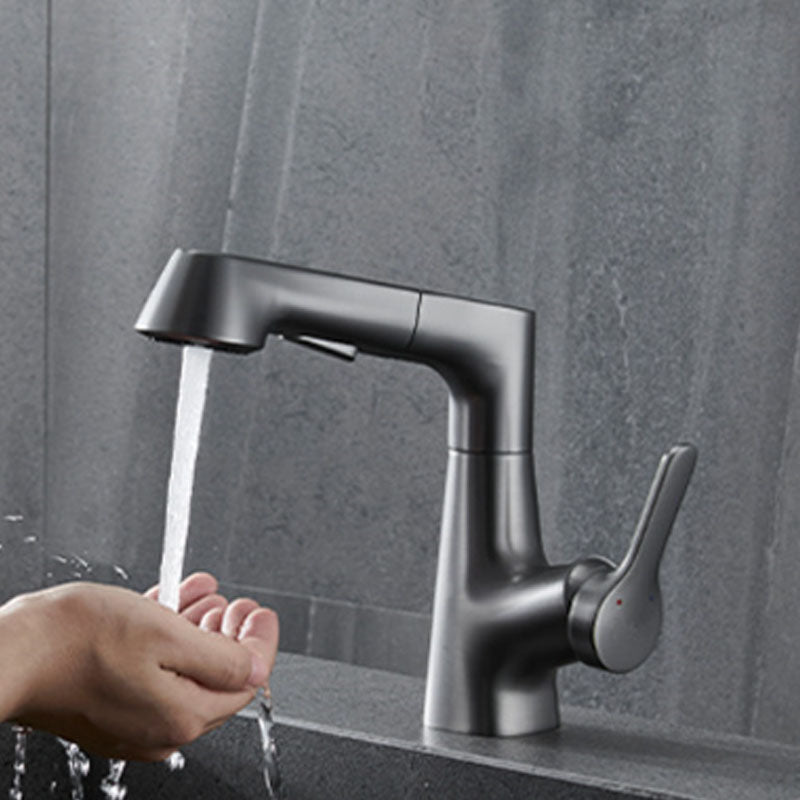 Modern Vessel Sink Faucet Brass Lever Handles Swivel Spout Bathroom Vessel Faucet