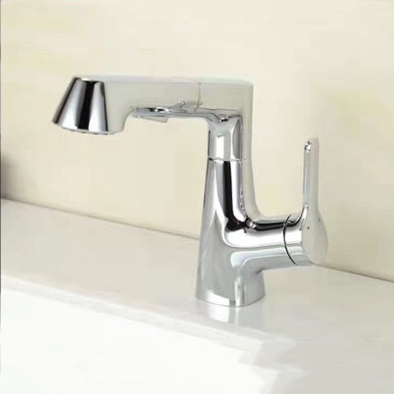 Modern Vessel Sink Faucet Brass Lever Handles Swivel Spout Bathroom Vessel Faucet