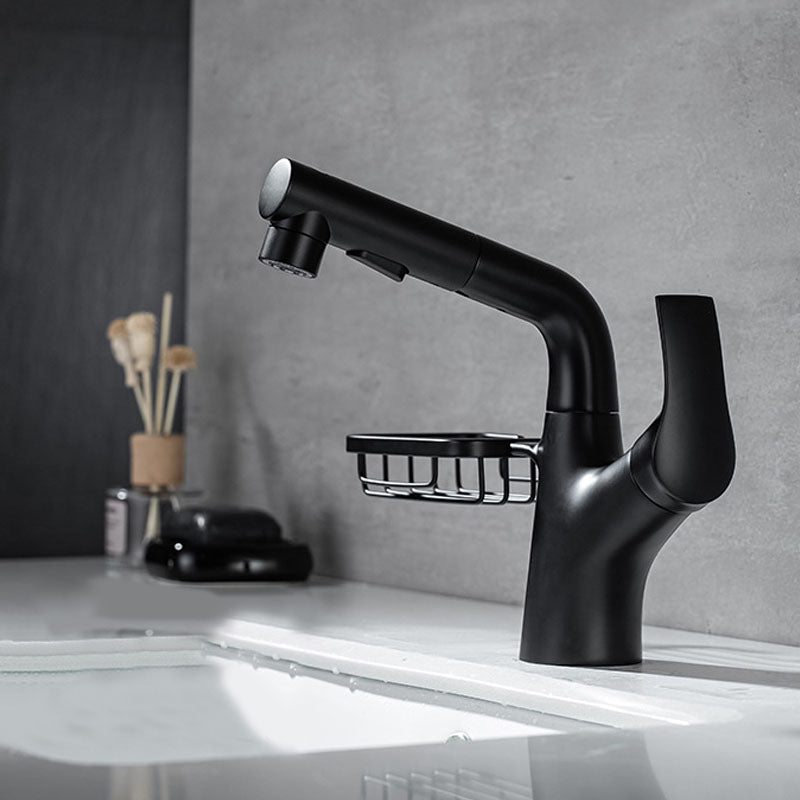 Industrial Sink Faucet Solid Color Centerset Bathroom Sink Faucet with Drain Assembly