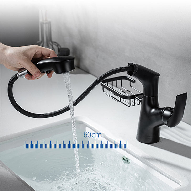 Industrial Sink Faucet Solid Color Centerset Bathroom Sink Faucet with Drain Assembly