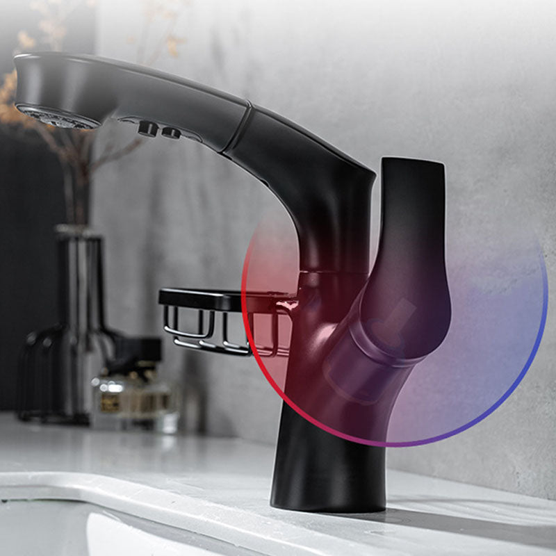 Industrial Sink Faucet Solid Color Centerset Bathroom Sink Faucet with Drain Assembly