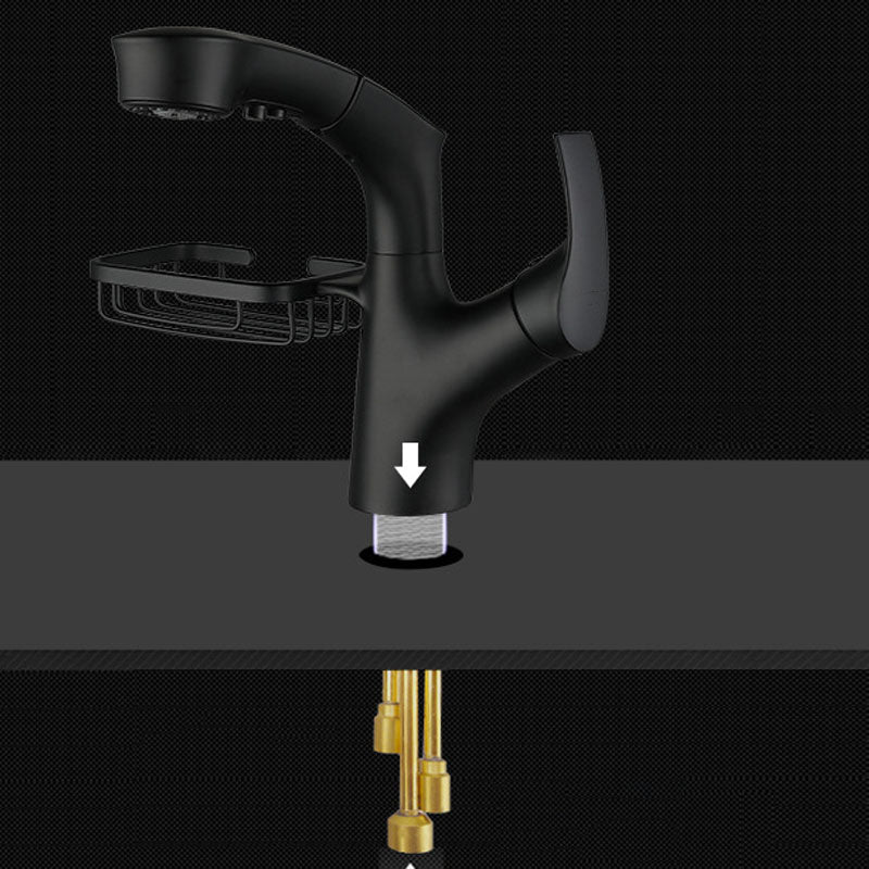 Industrial Sink Faucet Solid Color Centerset Bathroom Sink Faucet with Drain Assembly
