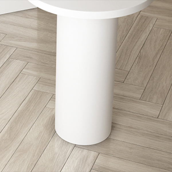 Contemporary Double Pedestal Bar Table White Solid Wood Bar Dining Table