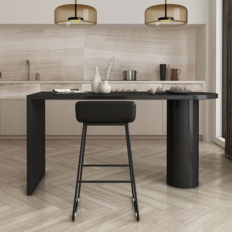 Contemporary Pub Table Solid Wood Specialty Bar Table for Small Places