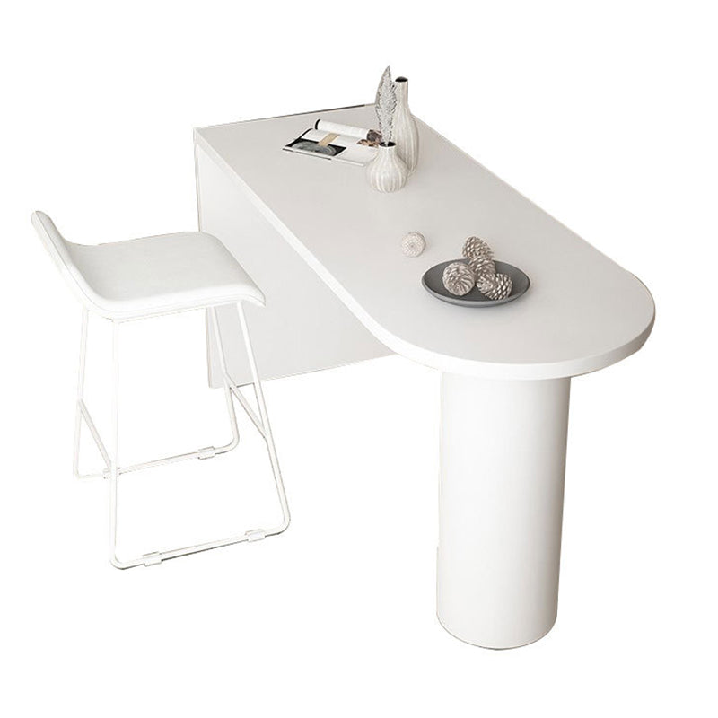 Contemporary Pub Table Solid Wood Specialty Bar Table for Small Places