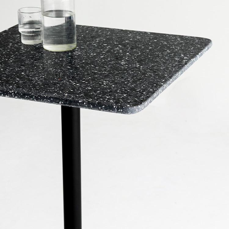 Square and Round  Pedestal Bar Table Modern Outdoor Stone Bar Table