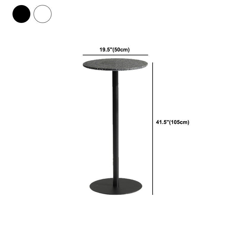 Square and Round  Pedestal Bar Table Modern Outdoor Stone Bar Table