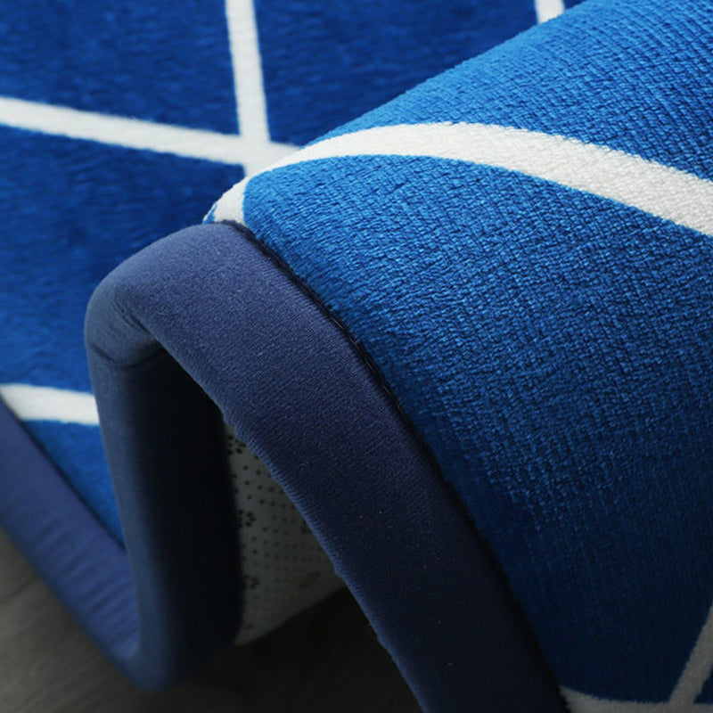 Solid Color Rug Short Velvet Living Room Carpet Polyester Washable Area Rug