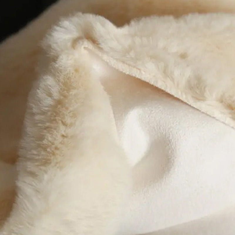 Short Velvet Rectangle Shape Rug Solid Color Living Room Carpet Polyester Washable Rug