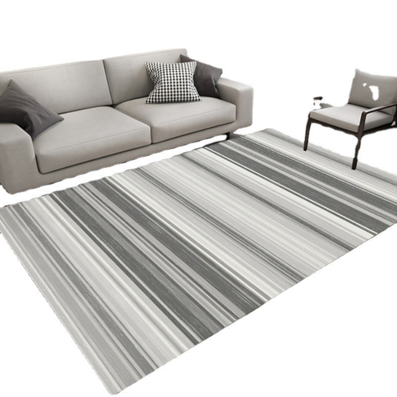 Color Gradient Rug Rectangle Shape Stain Resistant Rug for Home Decor