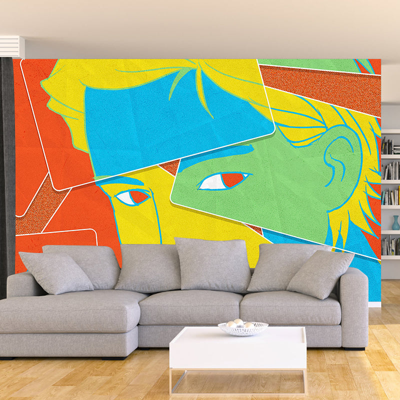 Modern Style Illustration Wall Mural Wallpaper Creative Illustration Bedroom Wall Mural