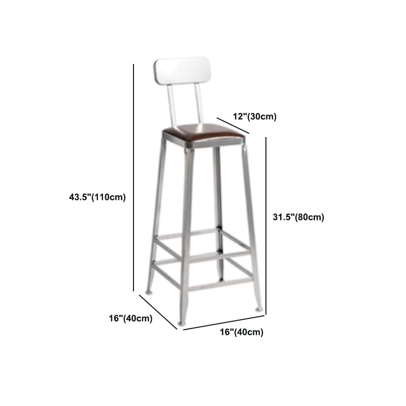 1/2/3 Pieces Industrial Pub Table Set Silver and Brown Bar Table and Stools