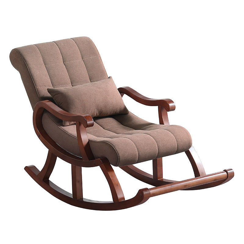 Contemporary Style Single Sofa Rocking Chair Wooden Indoor Rocking Chair for Living Room