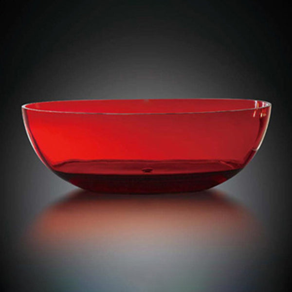 Modern Soaking Freestanding Tub Colorful Oval Bathtub for Home