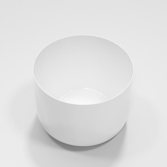 Modern Round Acrylic Bath Tub 26.77" H Freestanding Bathtub for Home