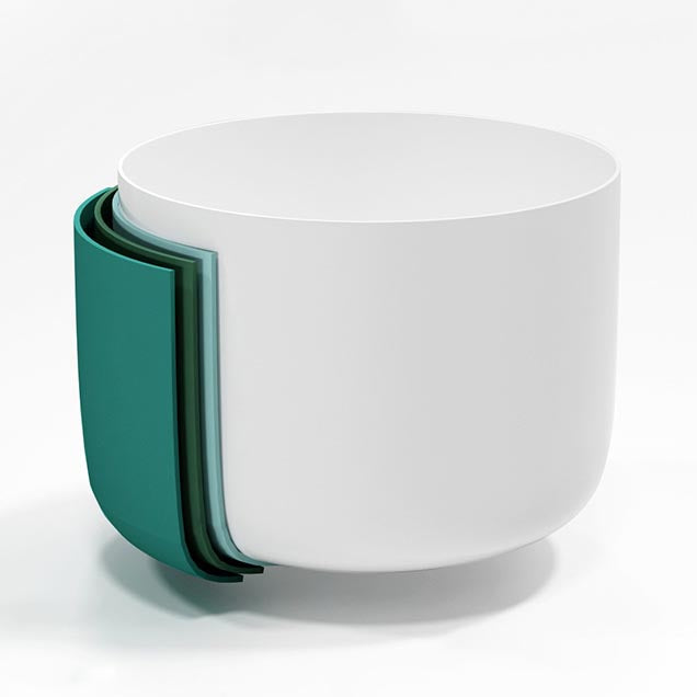 Modern Round Acrylic Bath Tub 26.77" H Freestanding Bathtub for Home