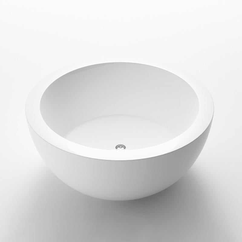 Modern Acrylic Bathtub Round Freestanding Tub for Home and Hotel