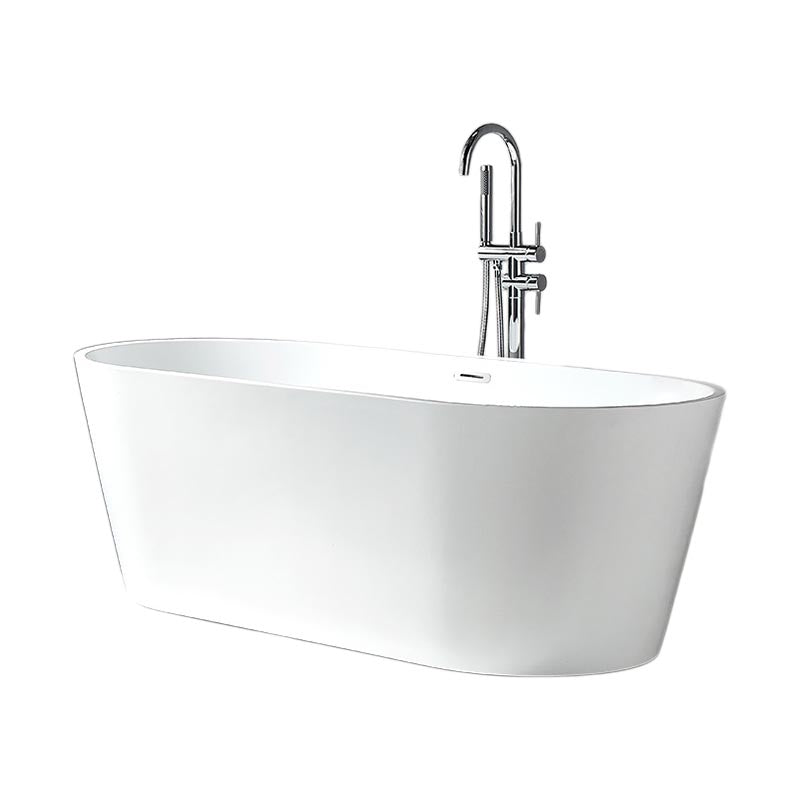 Modern Freestanding Bathtub White Acrylic Bath Tub for Home and Hotel