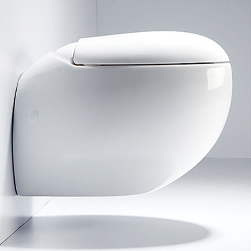 Modern Wall Mount Toilet Gravity Toilet Bowl with Slow Close Seat for Washroom