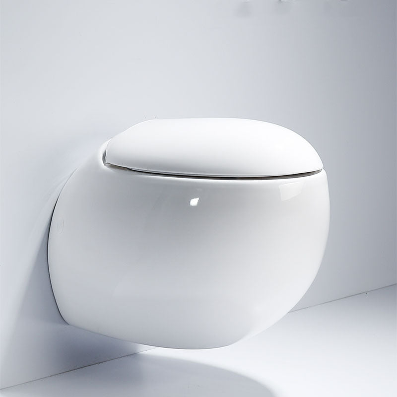 Modern Wall Mount Toilet Gravity Toilet Bowl with Slow Close Seat for Washroom