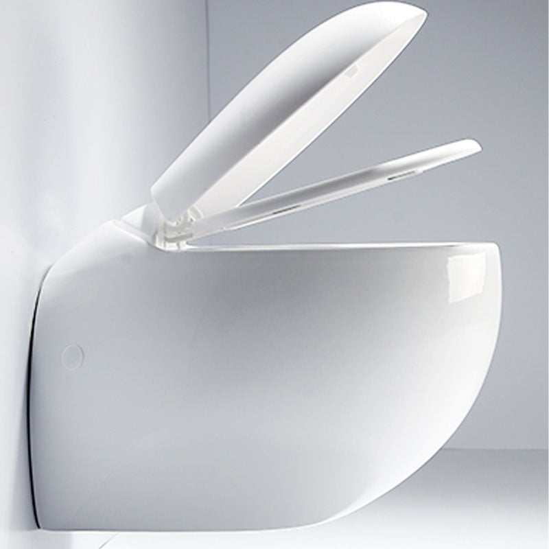 Modern Wall Mount Toilet Gravity Toilet Bowl with Slow Close Seat for Washroom