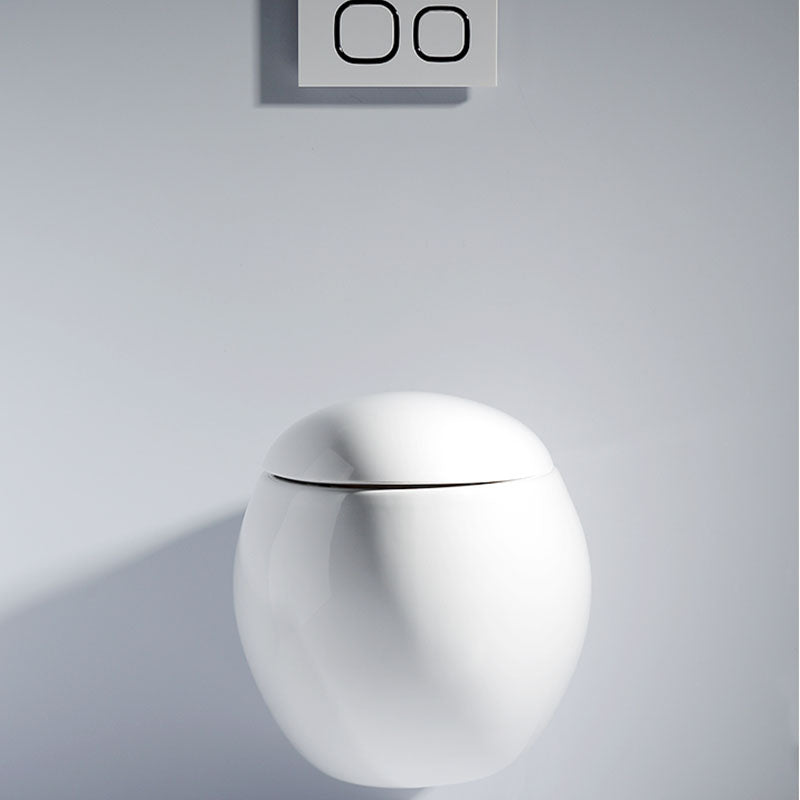 Modern Wall Mount Toilet Gravity Toilet Bowl with Slow Close Seat for Washroom