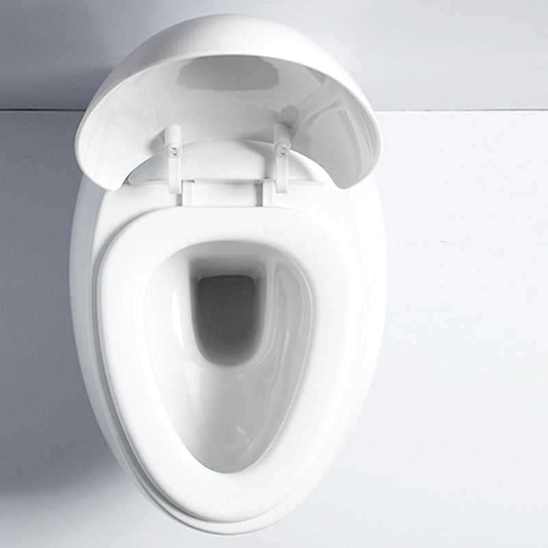 Modern Wall Mount Toilet Gravity Toilet Bowl with Slow Close Seat for Washroom