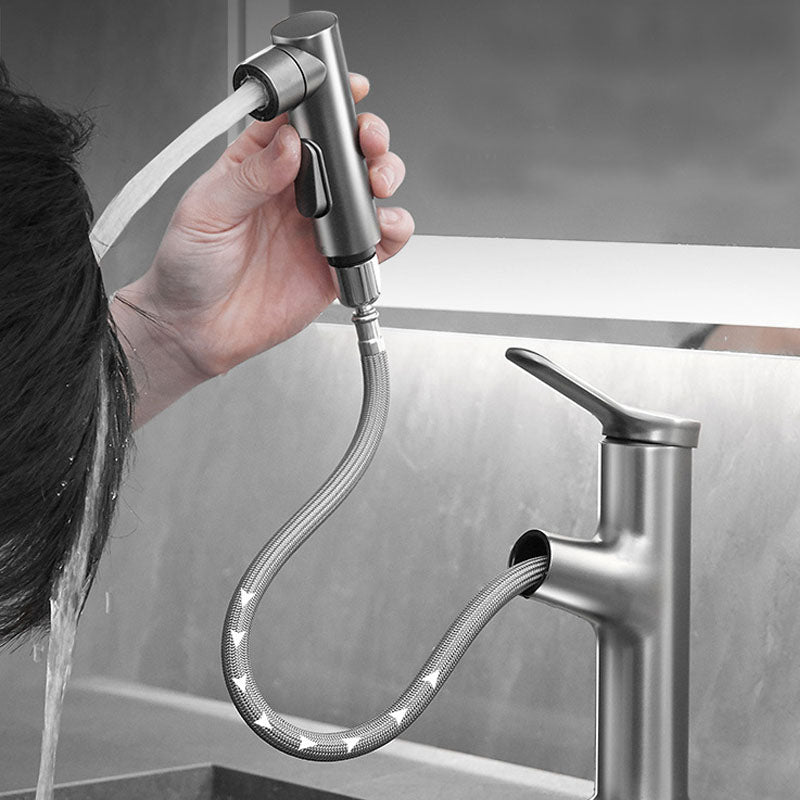 Modern Vessel Faucet Brass Single Handle Low Arc Vessel Faucet for Home