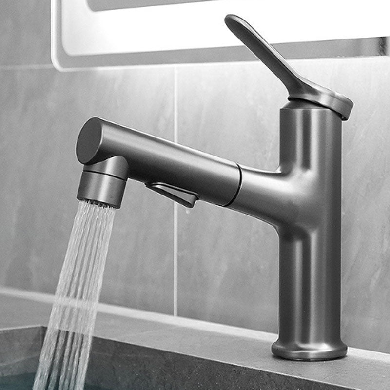 Modern Vessel Faucet Brass Single Handle Low Arc Vessel Faucet for Home