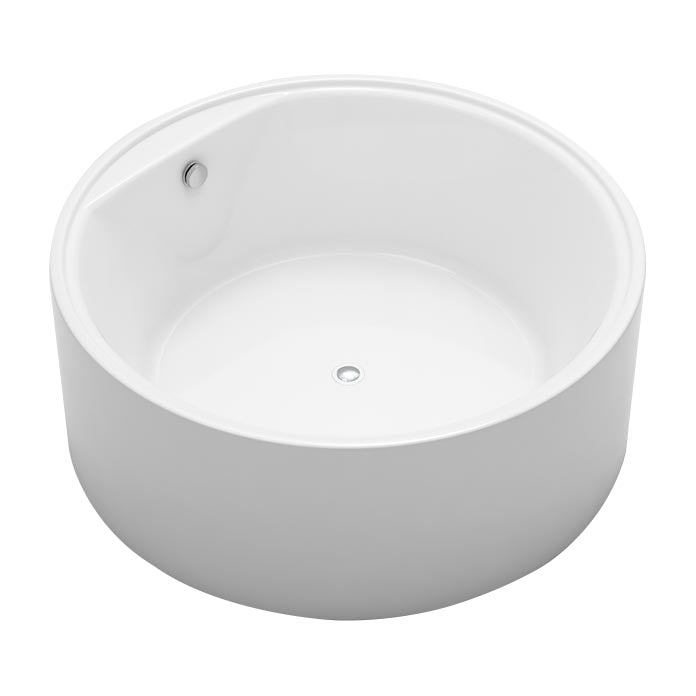 Modern Round Freestanding Bathtub Acrylic White Bath Tub for Home