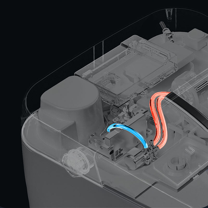 Wall Mount Flush Toilet One-Piece Toilet Contemporary Toilet Bowl